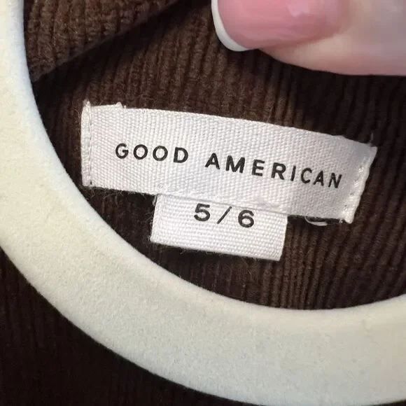 Good American‎ Brown Corduroy Shacket Xl/xxl 4/5 Womens NWT button Up W/Pockets - Picture 6 of 11